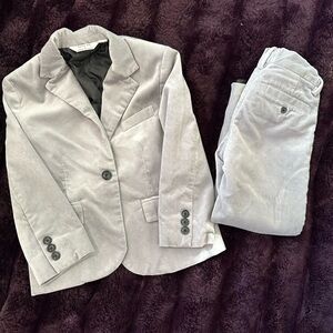 Janie and Jack Gray Kids Matching Set